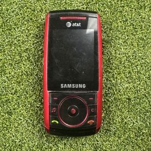 Samsung SGH-A737 AT&T Red Slider Mobile Phone Vintage‎ 3G Music Player MicroSD